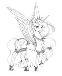  2015 absurd_res clothing equine female feral friendship_is_magic hi_res horn longinius mammal my_little_pony princess_luna_(mlp) solo underwear winged_unicorn wings 