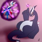  auro_vee blush female holly_cipher impending_unbirth latius open_mouth pussy shadow_hold shadow_lugia shikaro 