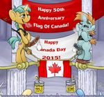  balls bdsm bondage bound canada canada_day cock_and_ball_torture coloumn condom cub erection exhibitionism flag friendship_is_magic harness my_little_pony penis public rope saliva smudge_proof snails_(mlp) snips_(mlp) young 