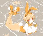  animal_ears ass blonde_hair breasts bunny_ears bunny_tail bunnysuit detached_collar fate/stay_night fate_(series) genderswap genderswap_(mtf) gilgamesh high_heels kettle21 large_breasts pantyhose short_hair solo tail wrist_cuffs 