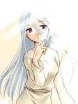  akasuga_moyashi blue_eyes kisara light_rays long_hair robe solo sunbeam sunlight white_hair yuu-gi-ou yuu-gi-ou_duel_monsters 