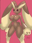  2015 anthro big_breasts breasts dreamcastzx female lopunny nintendo nude pok&eacute;mon smile solo video_games 
