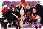  animal_ears bad_id bad_pixiv_id bandages bike_shorts black_hair blue_eyes braid brown_hair candy cape chang_wufei denim duo_maxwell food gundam gundam_wing halloween heero_yuy ikuhiro_(19nnnkti16) jack-o'-lantern jeans lollipop long_hair looking_at_viewer male_focus mouth_hold multiple_boys mummy open_mouth pants purple_eyes quatre_raberba_winner socks tail teeth trowa_barton vampire vest wolf_ears wolf_tail 