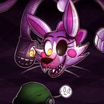  animatronic anthro bow_tie canine female five_nights_at_freddy&#039;s five_nights_at_freddy&#039;s_2 fox glowing glowing_eyes hat machine mammal mangle_(fnaf) mechanical robot toy-bonnie video_games yellow_eyes 