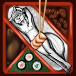  beef canine chopstick fox invalid_color male mammal nipple_piercing nipples piercing rice 