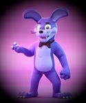  animatronic bow_tie claws five_nights_at_freddy&#039;s fur lagomorph looking_at_viewer machine mammal mechanical nightmare_bonnie_(fnaf) open_mouth purple_fur rabbit robot smashingrenders solo video_games 