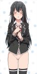  nude_filter pussy school_uniform stocking third-party_edit yahari_ore_no_seishun_lovecome_wa_machigatteiru. yukinoshita_yukino 