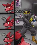  avian canine chica comic five_nights_at_freddy&#039;s fox foxy humor machine mammal mechanical robot shinobi uitinla video_games weapon 