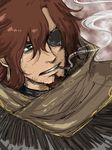  absurdres ali_al-saachez brown_hair chakki cigarette eyepatch green_eyes gundam gundam_00 highres male_focus smoking solo 