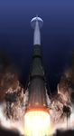  crescent_moon highres launch_pad launch_tower launching moon n1-l3 night no_humans outdoors real_life realistic rocket roy_fokka russian sky smoke soviet soviet_union thrusters 