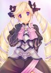  blonde_hair drill_hair elise_(fire_emblem_if) fire_emblem fire_emblem_if gradient gradient_background solo teruru twin_drills twintails 