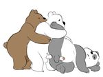  anal anal_penetration animated balls bear glitter_trap_boy grizzly_(character) grizzly_bear group group_sex ice_bear male male/male mammal panda panda_(character) penetration penis polar_bear sex threesome train_position we_bare_bears 