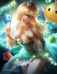  artist_name bad_deviantart_id bad_id bare_shoulders blonde_hair blue_dress blue_eyes breasts chiko_(mario) cleavage crown dress earrings earth frilled_dress frills hair_over_one_eye hand_on_own_chest jewelry large_breasts lips long_hair looking_at_viewer mario_(series) neck rosetta_(mario) shiny shiny_skin smile solarblade space sparkle star star_earrings strapless strapless_dress super_mario_bros. super_mario_galaxy thighs wand 