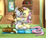  2015 equine eye_contact fan_character female feral fluttershy_(mlp) friendship_is_magic male mammal my_little_pony pegasus pia-sama smile wings 