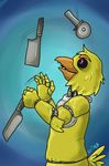  avian chica(fnaf) five_nights_at_freddy&#039;s machine mechanical robot teeth uitinla video_games weapon 