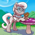  2015 earth_pony equine eyewear female feral friendship_is_magic glasses horse karol_pawlinski mammal my_little_pony open_mouth pony silver_spoon_(mlp) smile solo young 
