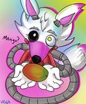  blush canine cute five_nights_at_freddy&#039;s five_nights_at_freddy&#039;s_2 food fox fur invalid_tag machine mammal mangle mango mechanical robot uitinla video_games white_fur 