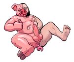  beard buttplug cubi facial_hair human mammal nipples penetration penis pig porcine rubber sex_toy symbiote theome transformation 