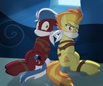  2015 captured equine fan_character female feral friendship_is_magic looking_at_viewer mammal my_little_pony pegasus radiantrealm rope spitfire_(mlp) wings wonderbolts_(mlp) 