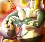  anal animal_crossing anus big_butt bourbon_(artist) butt canine collar deep_rimming dog female fox isabelle_(animal_crossing) male male/female mammal nintendo nude oral pussy rimming sex video_games 