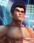  axouel2009 brown_eyes brown_hair dead_or_alive deviantart_sample image_sample jann_lee male_focus shirtless solo 