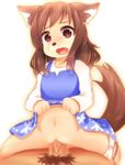  brown_hair canine censored cream_fur dog female fur hair kemono long_hair mammal open_mouth penis pussy sex グール 