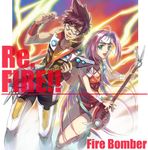  1girl brown_eyes brown_hair fire_bomber glasses green_eyes guitar instrument kunimoto_ori leotard long_hair macross macross_7 mylene_jenius nekki_basara pink_hair red_leotard 