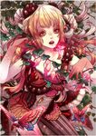  aria blonde_hair bonjour bug butterfly copyright_request insect insect_girl ivy larva monster_girl original red_eyes solo 