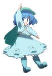  backpack bag blue_eyes blue_hair hat kawashiro_nitori key oka_(bananashoe) short_hair solo touhou twintails two_side_up 