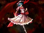  bad_id bad_pixiv_id bat_wings blue_hair hat high_heels highres miatsushi red_eyes remilia_scarlet shoes short_hair solo touhou whip wings 