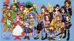  6+girls aerith_gainsborough alena_(dq4) annotated armor axe bianca bikini bikini_top black_hair blonde_hair blue_eyes blue_hair book boots bracelet braid brown_hair buster_sword cape clift cloud_strife crossover dragon_quest dragon_quest_ii dragon_quest_iii dragon_quest_iv dragon_quest_v dress facial_hair final_fantasy final_fantasy_ix final_fantasy_vii final_fantasy_viii final_fantasy_x final_fantasy_x-2 fingerless_gloves flora gloves green_eyes grey_hair gun helmet hoimi_slime hood itadaki_street jewelry kandar knife long_dress long_hair miniskirt multiple_boys multiple_girls mustache official_art paine_(ff10) pantyhose pink_dress prince_of_samantoria princess_of_moonbrook purple_eyes red_eyes red_hair rikku rinoa_heartilly ryan_(dq4) scarf short_hair shorts single_braid skirt slime_(dragon_quest) squall_leonhart staff swimsuit sword terry tidus tifa_lockhart vivi_ornitier weapon yuna_(ff10) 