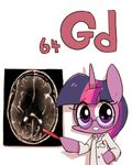  2015 equine eyewear female friendship_is_magic gadolinium glasses hair horn joycall3 lab_coat mammal my_little_pony purple_eyes purple_hair solo twilight_sparkle_(mlp) winged_unicorn wings xray 