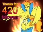  2015 anthro areola b00mbutt big_breasts breasts equine erect_nipples female flashing friendship_is_magic mammal my_little_pony nipples pegasus smile solo spitfire_(mlp) wings wonderbolts_(mlp) 