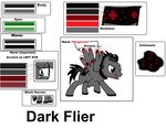  black_fur color_swatch cutie_mark equine fan_character friendship_is_magic fur green_eyes grey_fur horse mammal model_sheet my_little_pony necklace open_mouth solo tears text 