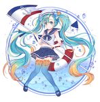  anchor_symbol animal_print bad_id bad_pixiv_id bare_arms blonde_hair blue_eyes blue_hair blue_legwear blue_skirt blush bow bubble chobi_(penguin_paradise) crop_top fish_hair_ornament fish_print flag full_body gradient_hair gradient_legwear hair_bow hair_ornament hat hatsune_miku holding knees_together_feet_apart lifebuoy long_hair looking_at_viewer marine_miku mary_janes midriff multicolored multicolored_clothes multicolored_eyes multicolored_hair multicolored_legwear navel orange_hair orange_legwear pleated_skirt print_legwear sailor_collar sailor_hat seahorse shirt shoes skirt sleeveless sleeveless_shirt smile solo star star_print string_of_flags striped striped_bow thighhighs twintails very_long_hair vocaloid water zettai_ryouiki 