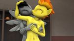  3d breasts duo fan_character female friendship_is_magic generalthunderbat male male/female my_little_pony nipples nude spitfire_(mlp) wonderbolts_(mlp) 