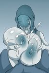  alien areola big_breasts breast_grab breast_squish breasts cum cum_on_breasts cum_on_face cumshot darkdragoon duo erection faceless_male female huge_breasts male male/female mass_effect messy nipples nude orgasm penis quarian sex titfuck video_games 