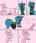  &lt;3 absurd_res animal_genitalia anthro anthrofied bent_over black_skin blue_hair breasts bulge butt changeling clothed clothing comic dickgirl english_text equine erection eyes_closed fan_character fangs female friendship_is_magic green_eyes grey_hair grey_skin hair half-closed_eyes hi_res honas007 horn horse horsecock inside intersex maid_uniform mammal my_little_pony no_pupils penis pony queen_chrysalis_(mlp) smile teeth text tongue tongue_out 