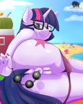  2015 anal anal_beads anal_insertion anal_penetration anthro anthrofied anus butt clitoris clothing cloud cutie_mark darkhazard dock edit equine eyewear female friendship_is_magic fur glasses hair hi_res horn insertion looking_at_viewer mammal my_little_pony outside panties penetration purple_eyes purple_fur pussy sex_toy solo straw twilight_sparkle_(mlp) underwear unicorn 