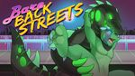  3_toes advertisement bare_back_streets blush city crocodile dinosaur game_(disambiguation) jasonafex kabier male male/male navel open_mouth radioactive raptor reptile scalie scarf suggestive toes vergence video_games 