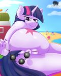  2015 anal anal_beads anal_insertion anal_penetration anthro anthrofied anus butt clitoris cloud cutie_mark darkhazard dock edit equine female friendship_is_magic fur hair hi_res horn insertion looking_at_viewer mammal my_little_pony nude outside penetration purple_eyes purple_fur pussy sex_toy solo straw twilight_sparkle_(mlp) unicorn 
