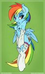  2015 anthro anthrofied bleff172 blue_fur breasts colored cutie_mark dfectivedvice equine female friendship_is_magic fur hair long_hair mammal my_little_pony nude pegasus rainbow_dash_(mlp) smile solo wings 