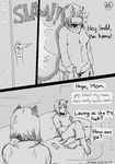  clothed clothing comic dialogue incest inside mother mrs_krita parent paru_(artist) son sudd 