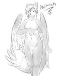  animosus anthro breasts canine crossgender fangs feathered_wings feathers female fox foxgloves fur hair kestral mammal nipples nude post-mortem pussy solo surprise wings 