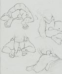  afrosoldier303 all_fours anal anthro ass_up balls bear chubby clothing doggystyle dripping from_behind human human_on_anthro interspecies legwear male mammal on_top pads paws raised_leg sex sheath size_difference sketch sleeping sloppy_sideways socks unfinished 