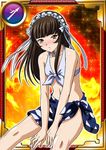  1girl bikini brown_hair card_(medium) female ikkitousen long_hair looking_at_viewer official_art swimsuit ten&#039;i_(ikkitousen) ten'i_(ikkitousen) 