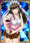  1girl brown_hair card_(medium) female ikkitousen long_hair looking_at_viewer official_art ten&#039;i_(ikkitousen) ten'i_(ikkitousen) 