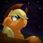  2015 applejack_(mlp) behind-space earth_pony equine female feral friendship_is_magic hat horse mammal my_little_pony pony solo 
