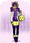  boots canine clothing fangs female footwear hair howleen_wolf looking_at_viewer mammal monster_high purple_hair solo were werewolf yellow_eyes 