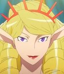  1girl blonde_hair bust female lipstick long_ears makeup narcissist purple_eyes sofia sofia_(space_dandy) solo space_dandy tiara 